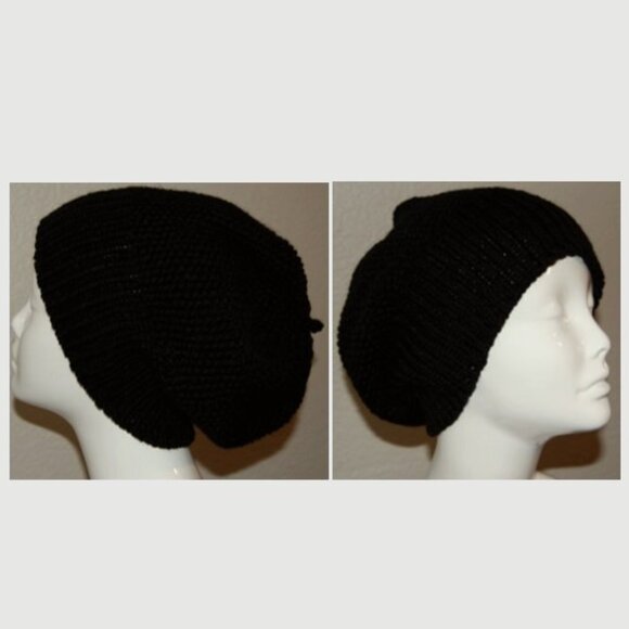 MaykozCO Accessories - NEW Handmade Black Beret Hat, Women Size M/L